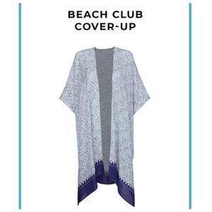 CAbi Beach Club Cover-Up Kimono Jacket One Size Fits All  #5988